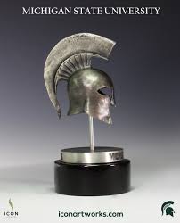 SPARTANS HELMET DESKTOP SCULPTURE